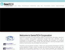 Tablet Screenshot of demetech.us